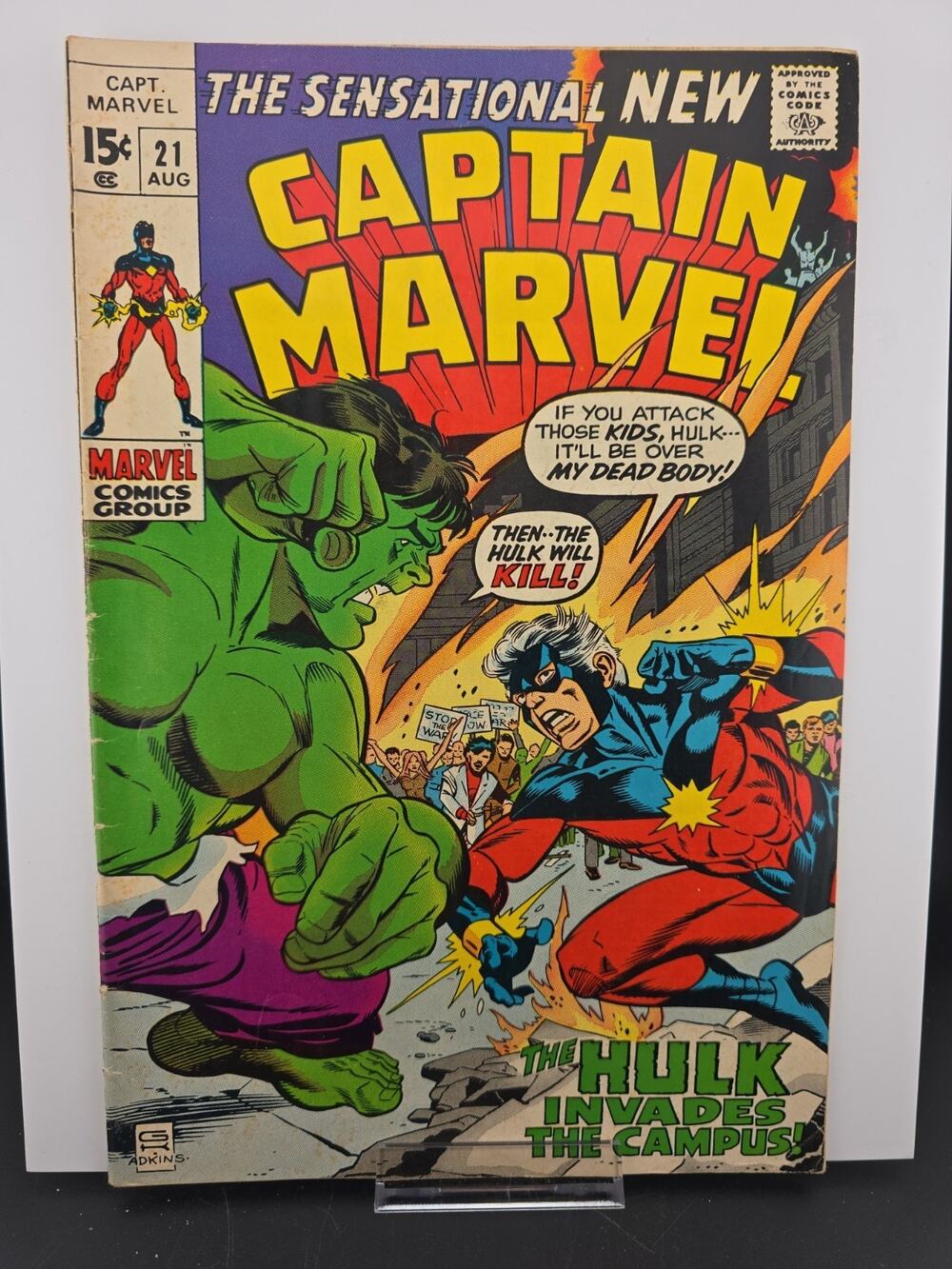 Captain Marvel # 21 Comic Book Carol Danvers Avengers Hulk Thor